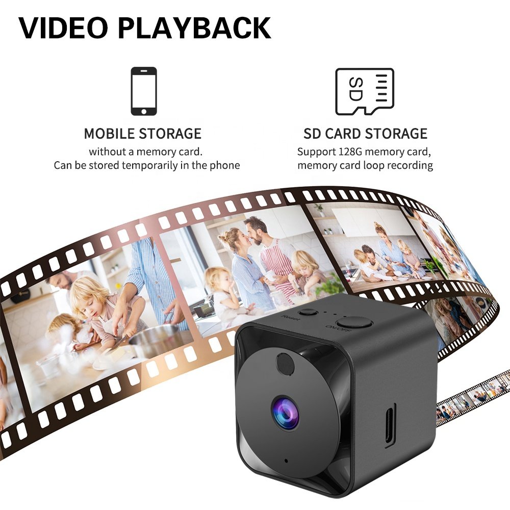 Mini Camera 4K HD Surveillance Camera Live Transmission Mobile Phone App for Indoor
