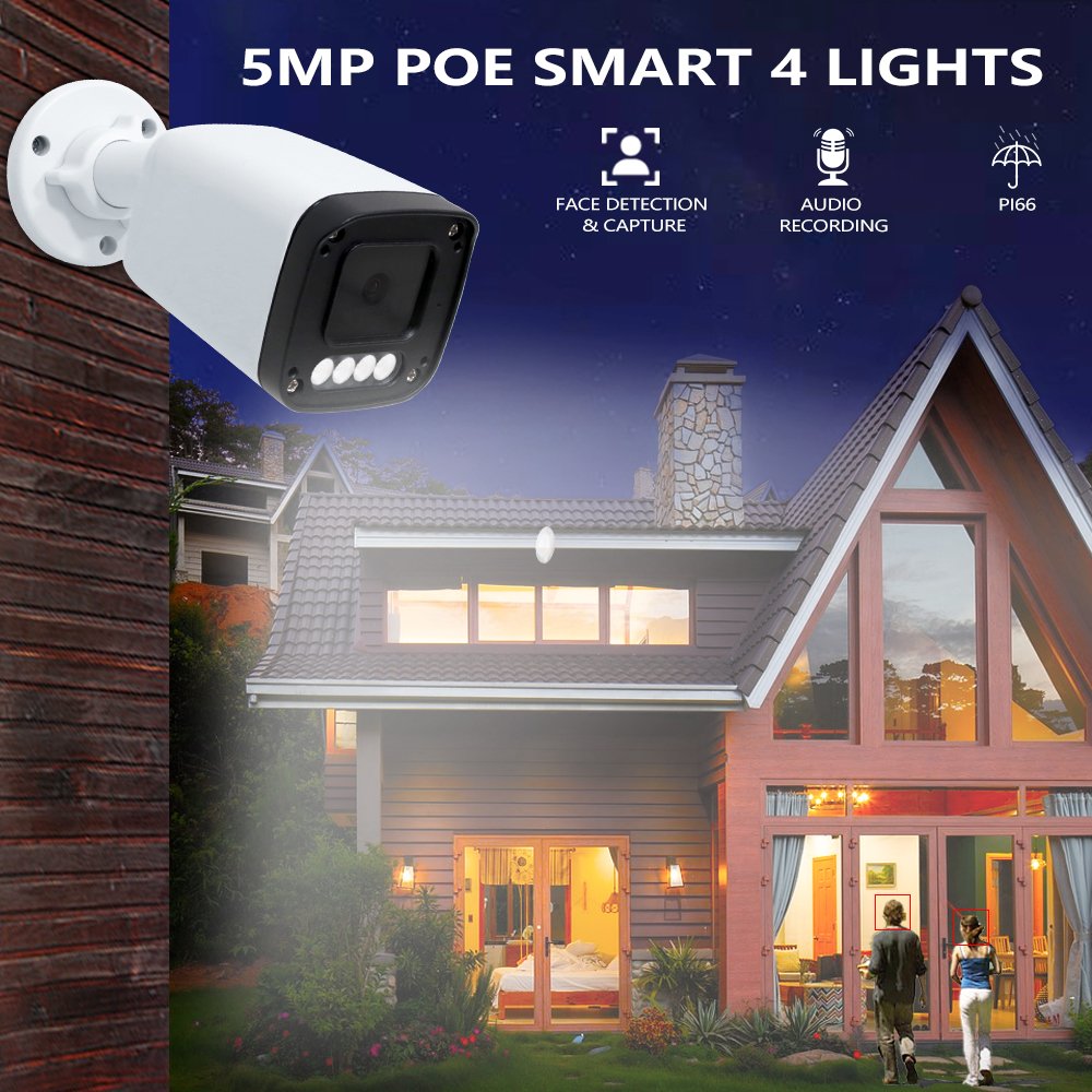 IP67 Smart AI Bullet Camera Built-in SD Card Slot AcuSense Optical Wide-Angle Lens Fixed Mini Bullet Network Camera