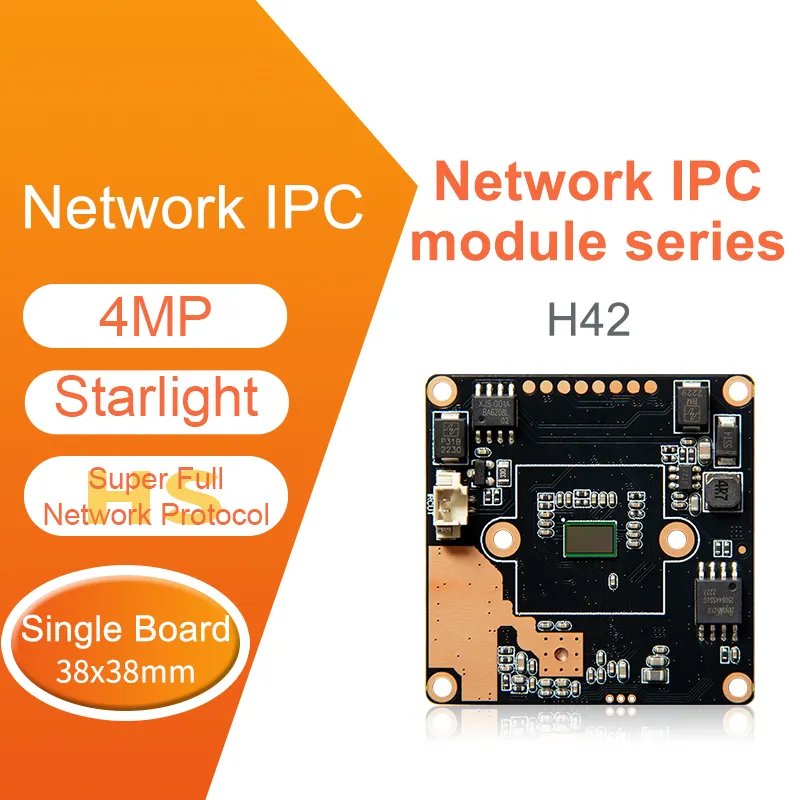 HS H42 4MP Factory Sale IP Camera PCB Board Camera Module CCTV Camera Chip sets Shenzhen Factory Directly Sales