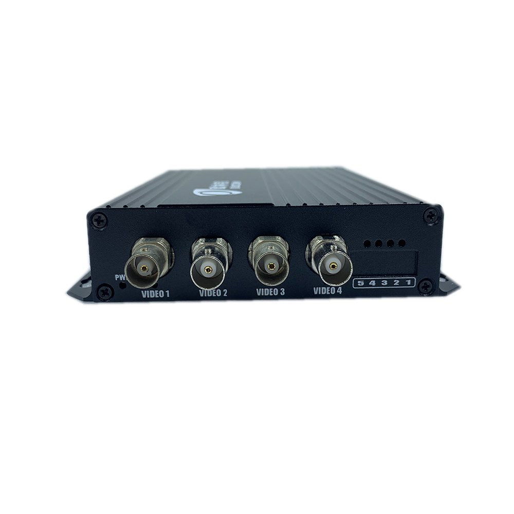 4 port analog CCTV video optical transmitter and receiver