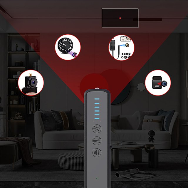 PEGATAH S600 Portable Professional GPS Signal Detector Hotel Anti-Peeping Device Infrared Camera Security Protection Product