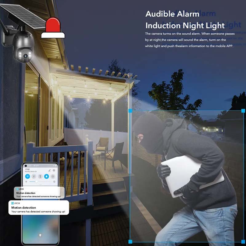 3G/4G LTE Cellular SIM Card Security Camera Solar-powered Colorful Night Vision 4g Camera 2MP Outdoor H.265 Solar Ip Wifi Camera