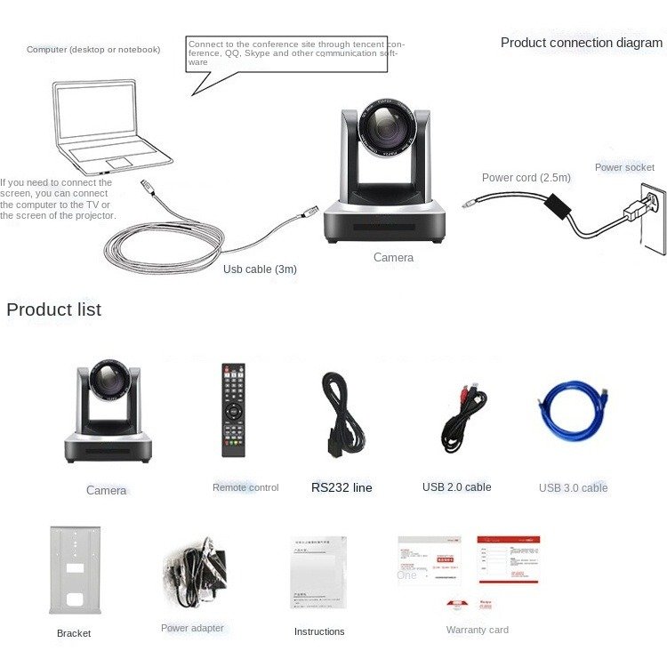 Hot selling remote control wireless professional HD 1080P HD video conference application mini netwprk camera
