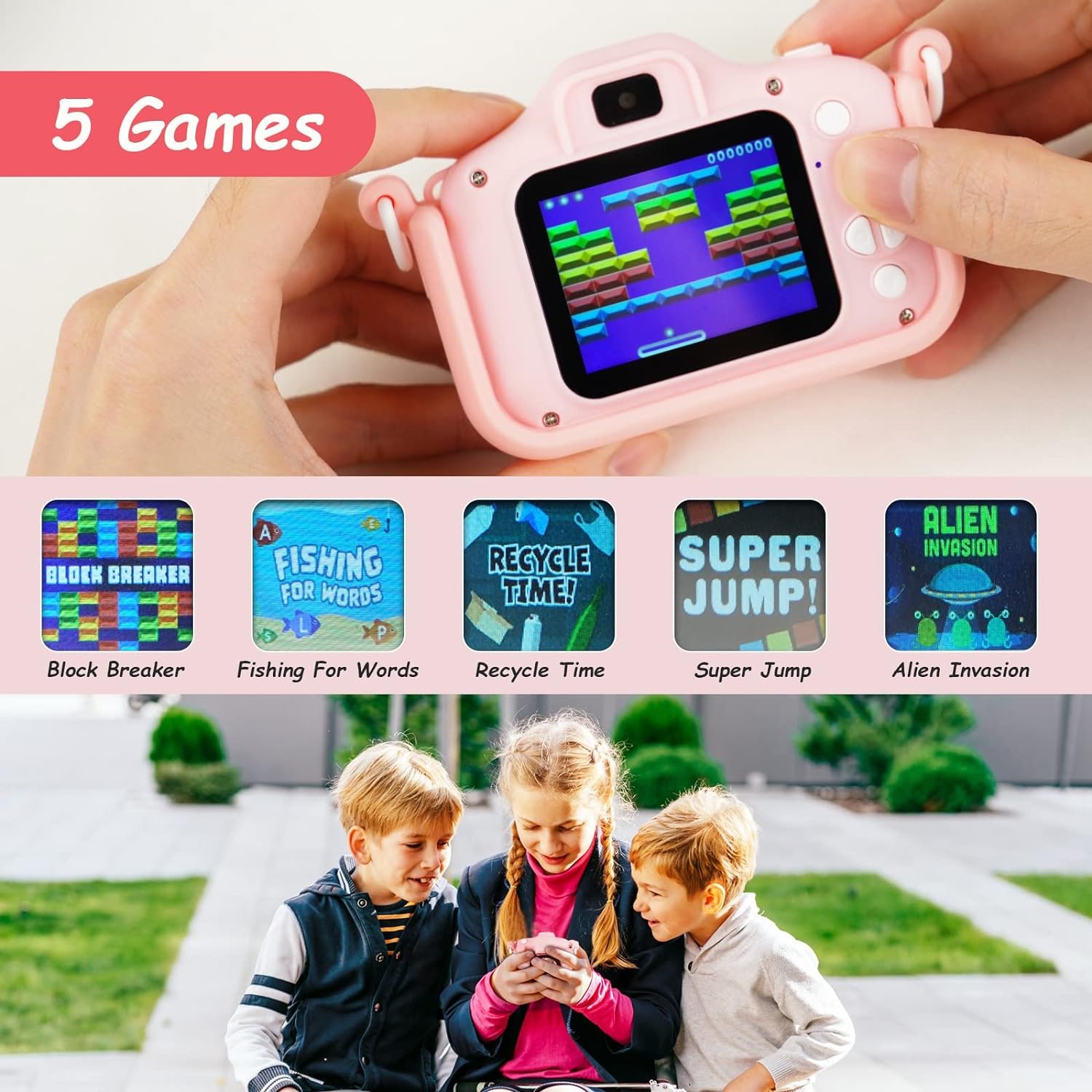Children H3 kids camera mini Digital Take Photo Camera 2 Inch Rechargeable Toys Birthday Gift Mini Digital Kid Camera