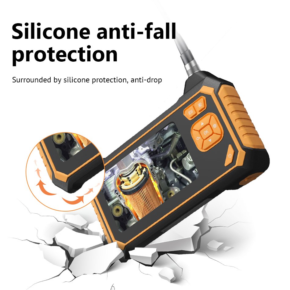 Inskam113B 5.5mm 5m Hard Cable Portable Waterproof Video Inspection Camera Borescope Endoscope Camera for Car Machine