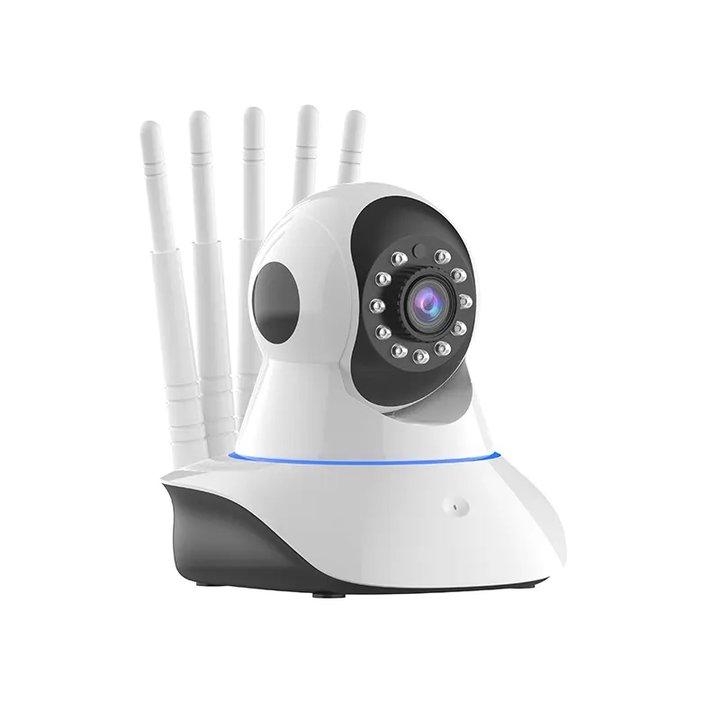 1080P WiFi Indoor Network Camera Five Lines Bald Head Elderly Child Monitor with Night Vision and Motion Detection