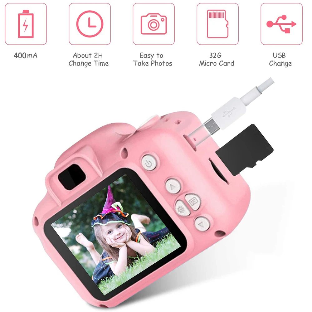 HD 1080P Retro Mini Camera for Home Security Digital Video Recorder Camcorder Children's Photography Toy