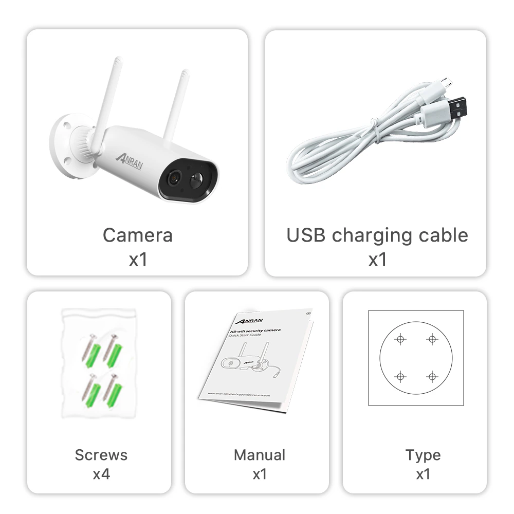 ANRAN CloudEdge 3MP Outdoor Solar Panel Battery PIR Motion Detection Home Security CCTV Solar Camera