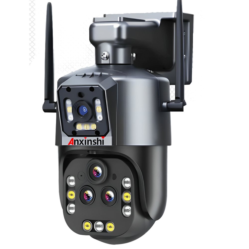 16MP Human Tracking Dual Lens WiFi PTZ Network Camera with Free Horns IP66 Wireless Camera