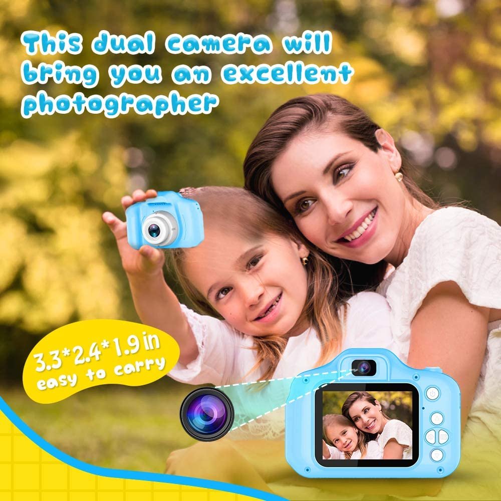 Kids Camera Children Baby Gifts Birthday With 32GB 1080P HD Screen Mini Kids Digital Camera Video Selfie Toddler Child Camera