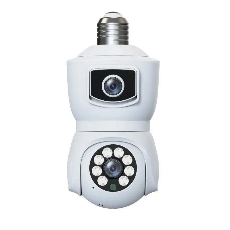 V380 Pro Dual Lens Smart Camera 2K 4MP WIFI Human Motion Tracking Waterproof Wireless PTZ 360 Bulb Camera