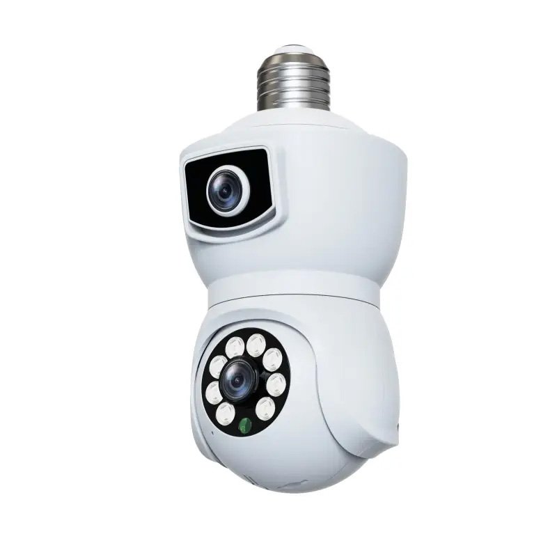 V380 Pro Dual Lens Smart Camera 2K 4MP WIFI Human Motion Tracking Waterproof Wireless PTZ 360 Bulb Camera