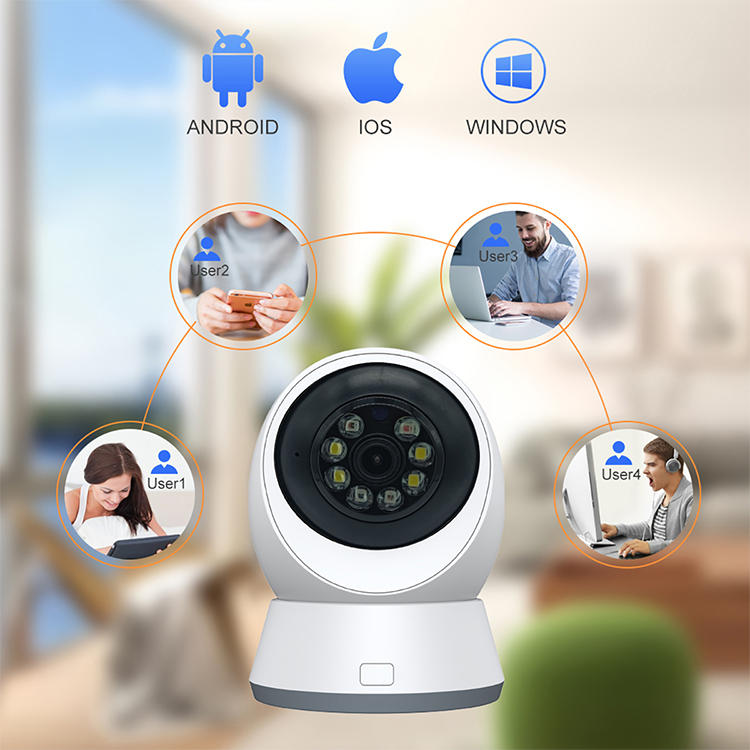 LEVOFAST Factory 2MP Indoor Wifi Pet Baby Monitoring Surveillance IP Security Camera Wireless Smart 5GWifi Two Way Audio Camera