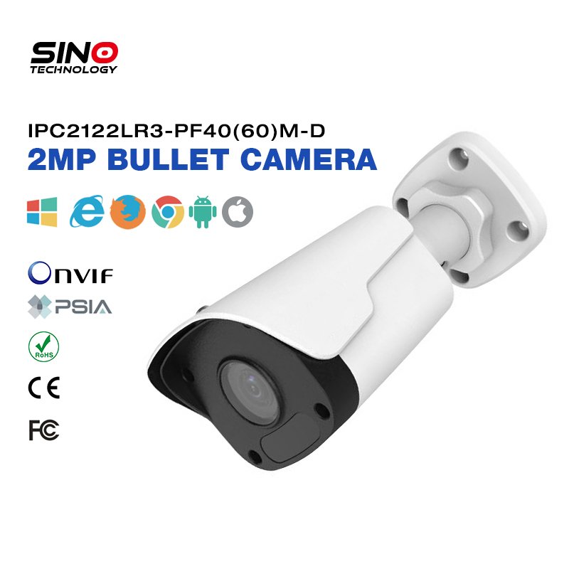 Newest Uniview 2MP MiniFixed Bullet Network Camera IPC2122LR3-PF40(60)M-D-NB