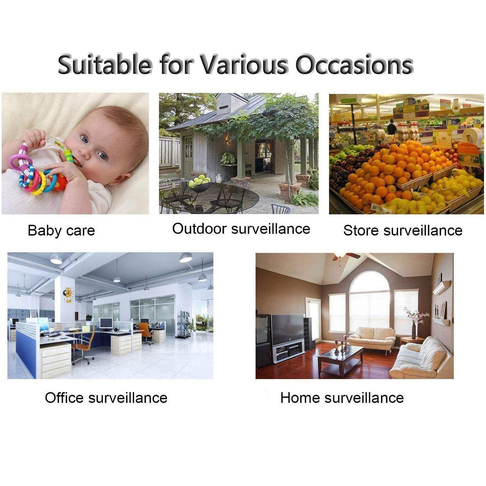 V380 Pro Smart HD Wifi Indoor camera 360 Degree PTZ Night Vision Network Video Recorder