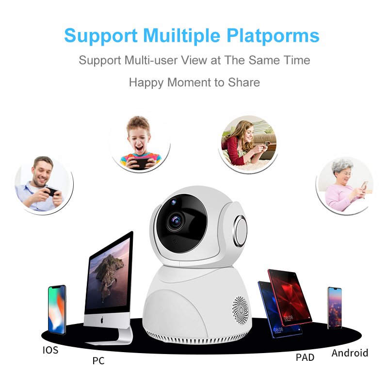 V380 Pro 3.0MP Wireless Digital P2P Smart Home Robot H.265 IR Security IP Wifi Mini Camera