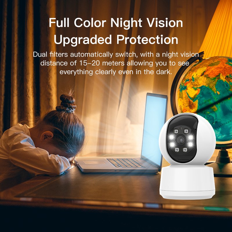 O-KAM PRO APP 360 Degree Auto Tracking HD 2MP Security Human Detection Mini Camera CCTV Network IP Camera