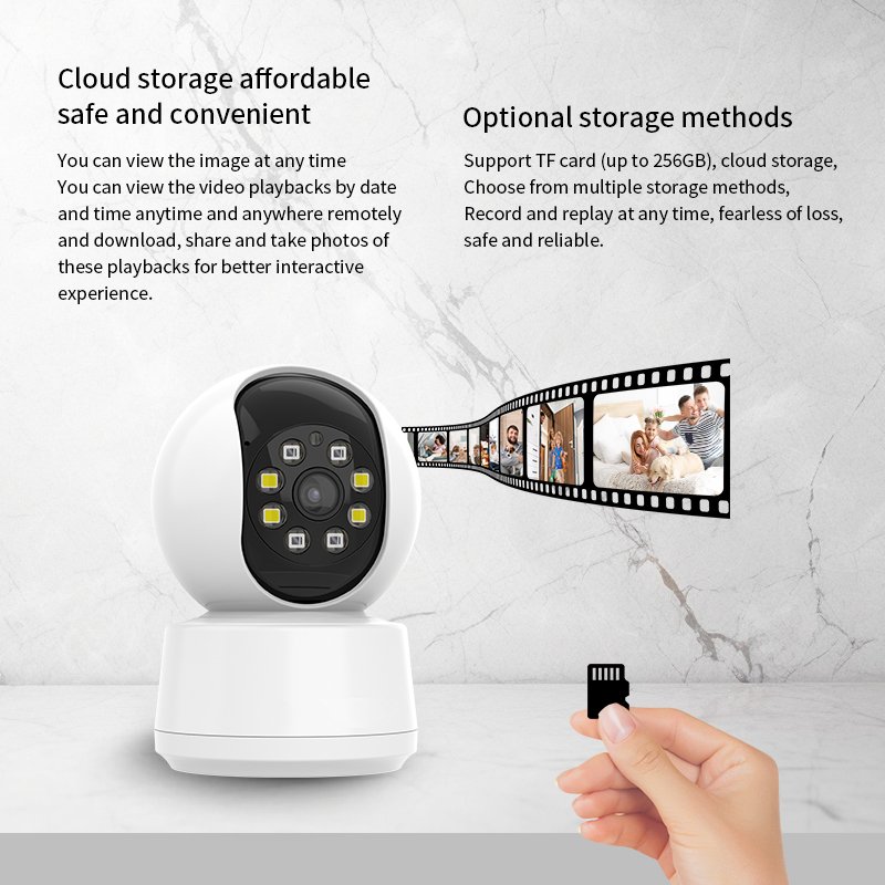 O-KAM PRO APP 360 Degree Auto Tracking HD 2MP Security Human Detection Mini Camera CCTV Network IP Camera