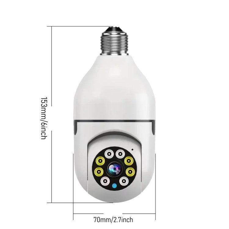 Tuya smart 3MP resolutions CCTV wireless IP bulb camera wifi PTZ 1500P camera Webcam bulb house camera