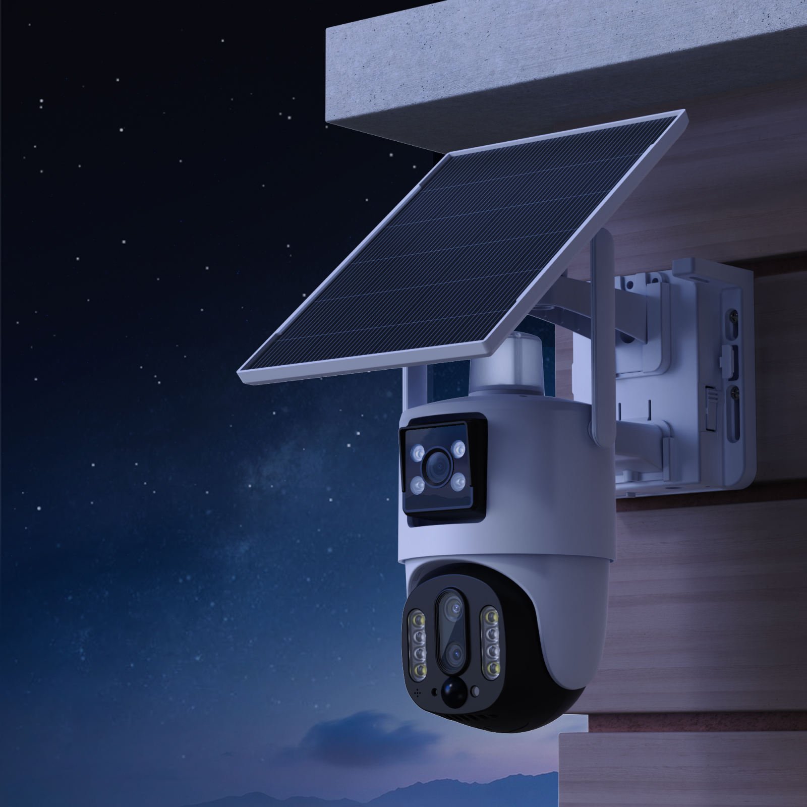 Hot Selling V380 10x Zoom Dual Lens LTE SIM Card 4G IP PTZ Night Indoor 4MP CCTV Network Camera Outdoor Solar Powered camera