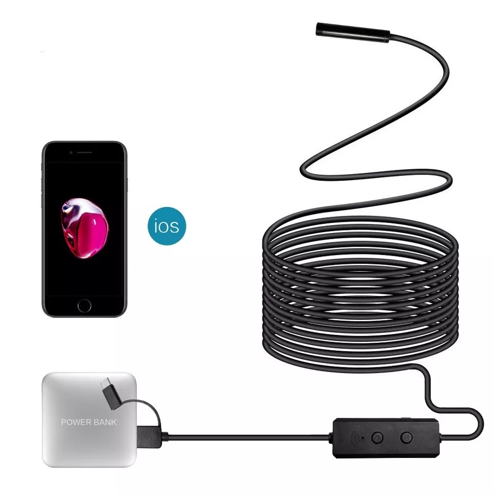 3 in 1 F160 USB Borescope Camera 8mm 720P Wifi Endoscope Camera 30fps Portable ent Endoscope Camera