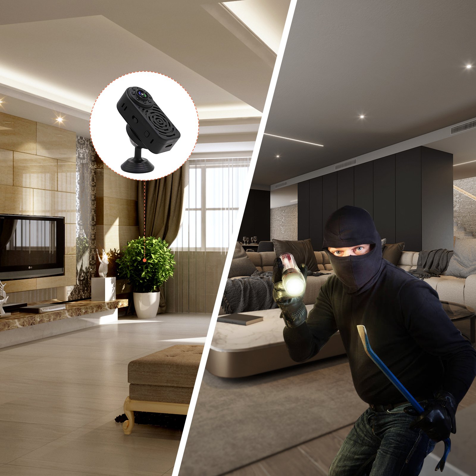 Mini HD 1080P WiFi Camera Pocket mini Camera Remote Monitor Video Wireless IR Night Vision Home Security camera