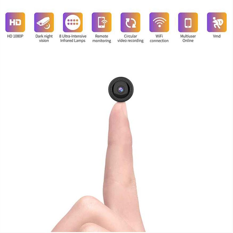 W12 HD Wireless camera Security WiFi cameras 1080p hd mini camera wireless wifi for Home Car Office