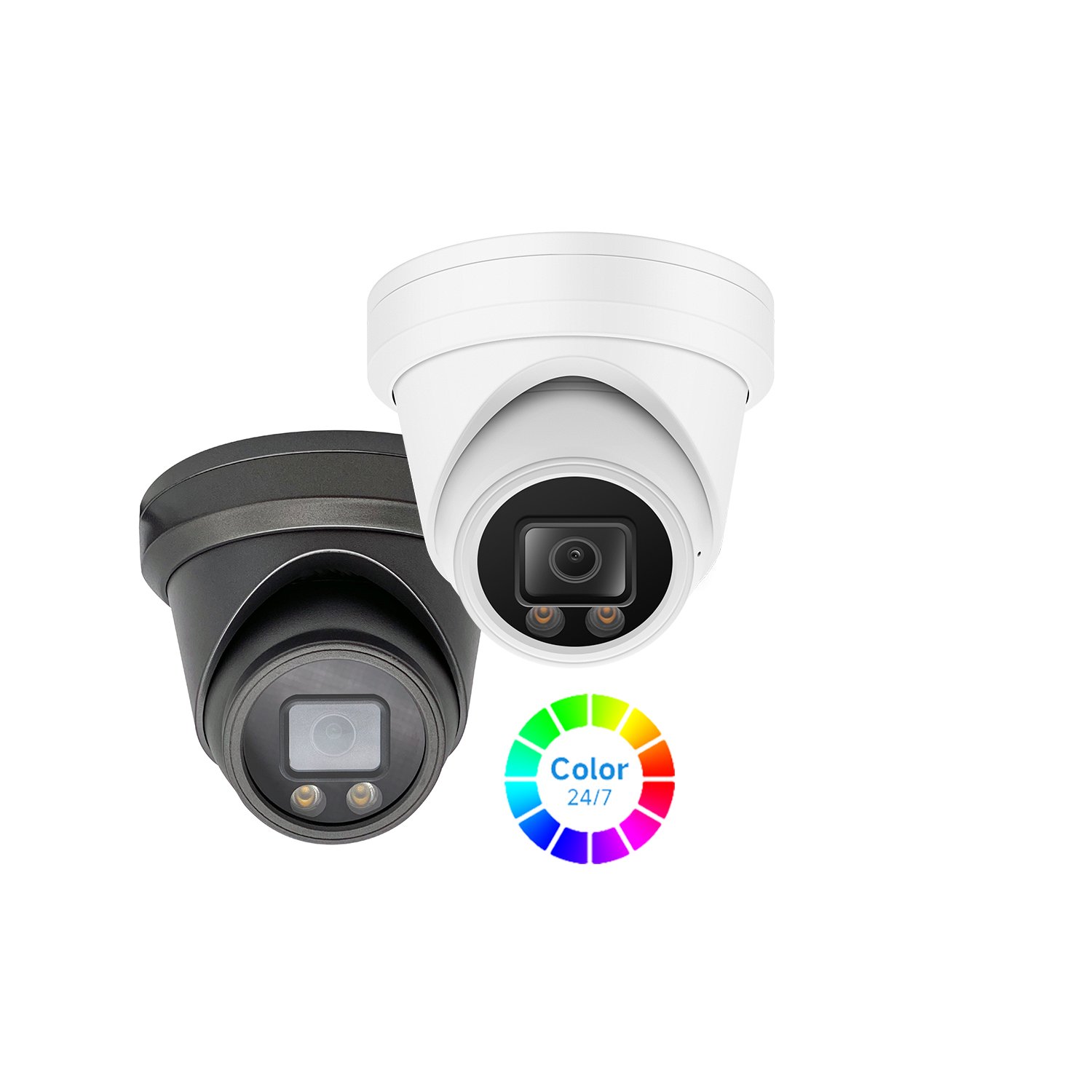 24/7 full color 8mp hd tvi 4k bnc camera turret 4 in 1 security dome cctv surveillance 2.8/3.6mm lens support audio over coaxial