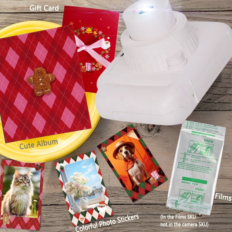 Popoto Instant Camera Gift Bundle With PU Fashion Bag Suitable For mini12/mini99 camera films