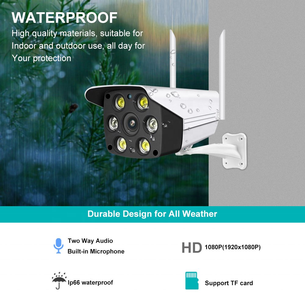 Jortan 2024 cctv camera factory IP Bullet waterpoof Camera IP66 2MP H.265 wide view angle OEM IP Metal Bullet Cameras