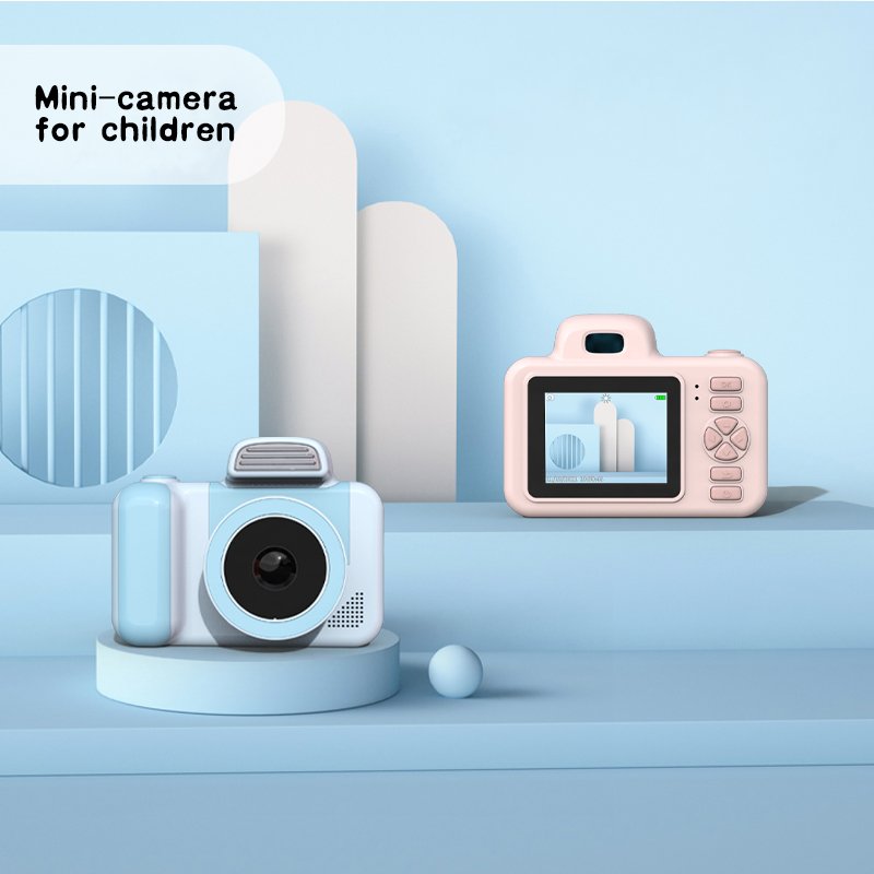 Kids Fun Video Toy 2.0 Inch HD Screen Pink Mini Digital Camera For Children Xmas Gifts