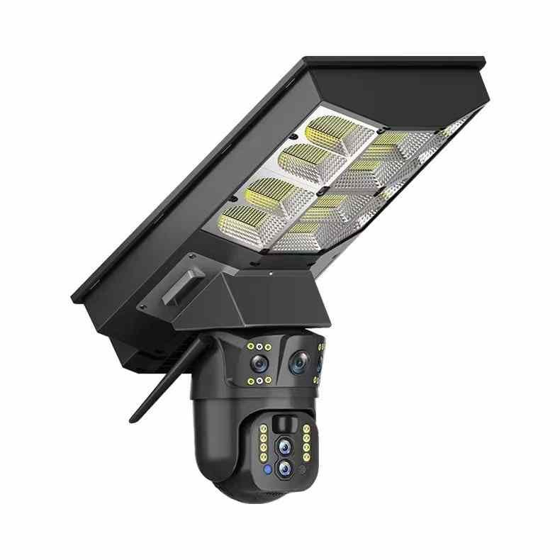 10X ZOOM 3 VIDEOS V380 PRO 12 MP street lamp 4g SIM solar panel BATTERY camera IP66 Waterproof security CCTV solar camera