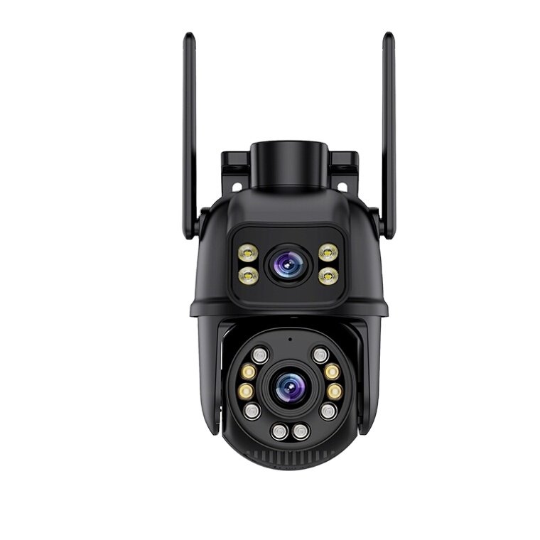 Haishamao 6MP Dual Lens iCsee ptz WIFI Camera Outdoor Human Auto Tracking Wireless Security icsee WIFI Camera