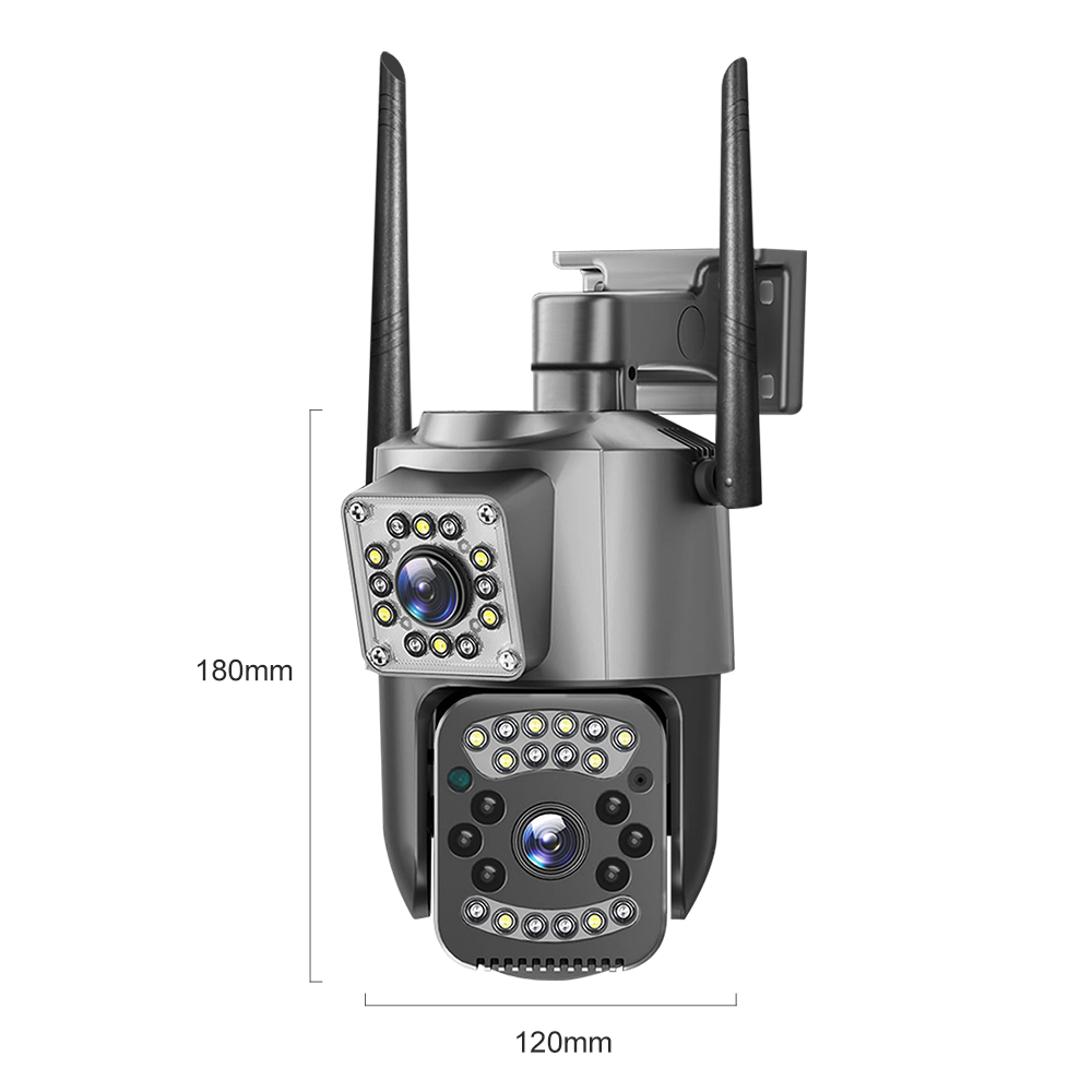 HIKWIF 6mp outdoor 10X Optical Zoom surveillance cctv WIFI security camera system ip network camera ptz Dual Lens network camera