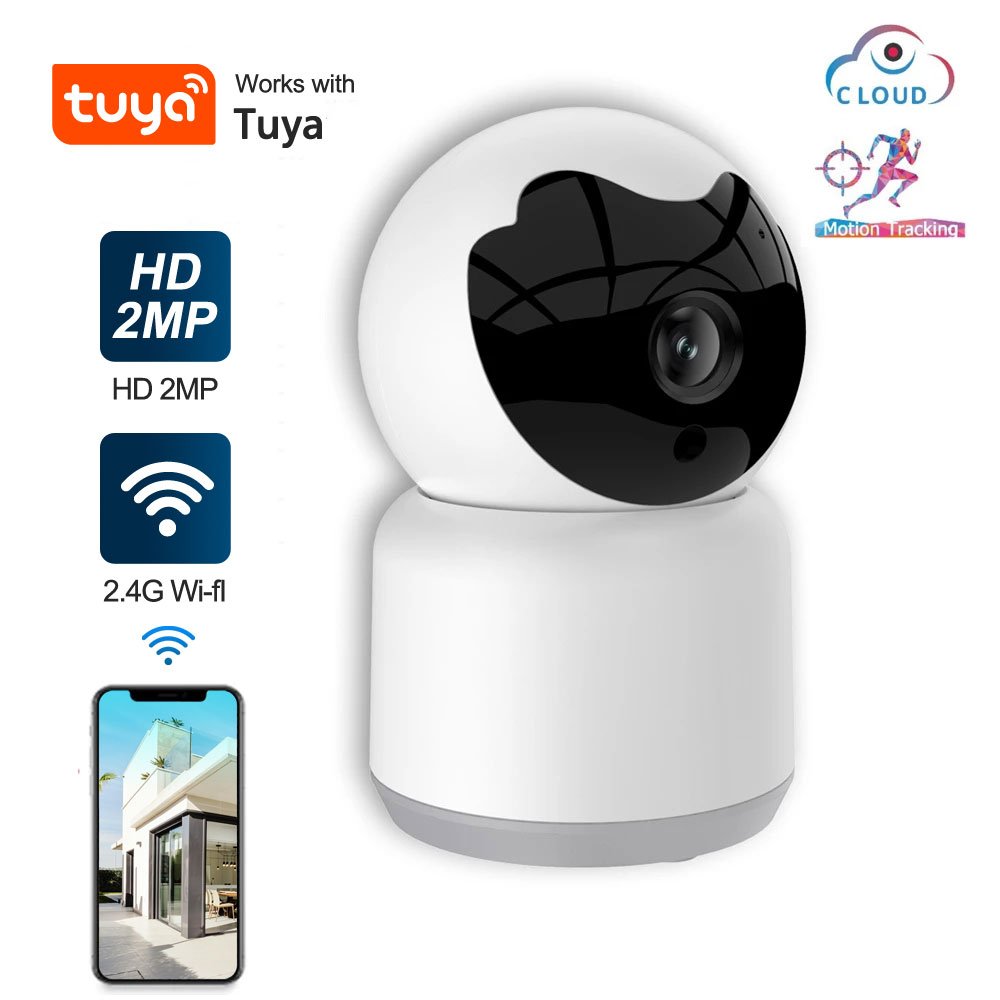 2024 Hot Seller Indoor Night VIsion Two Way Audio Tuya Smart 2MP 1080N WiFi Mini Network CCTV Camera PST-C10A-2MP