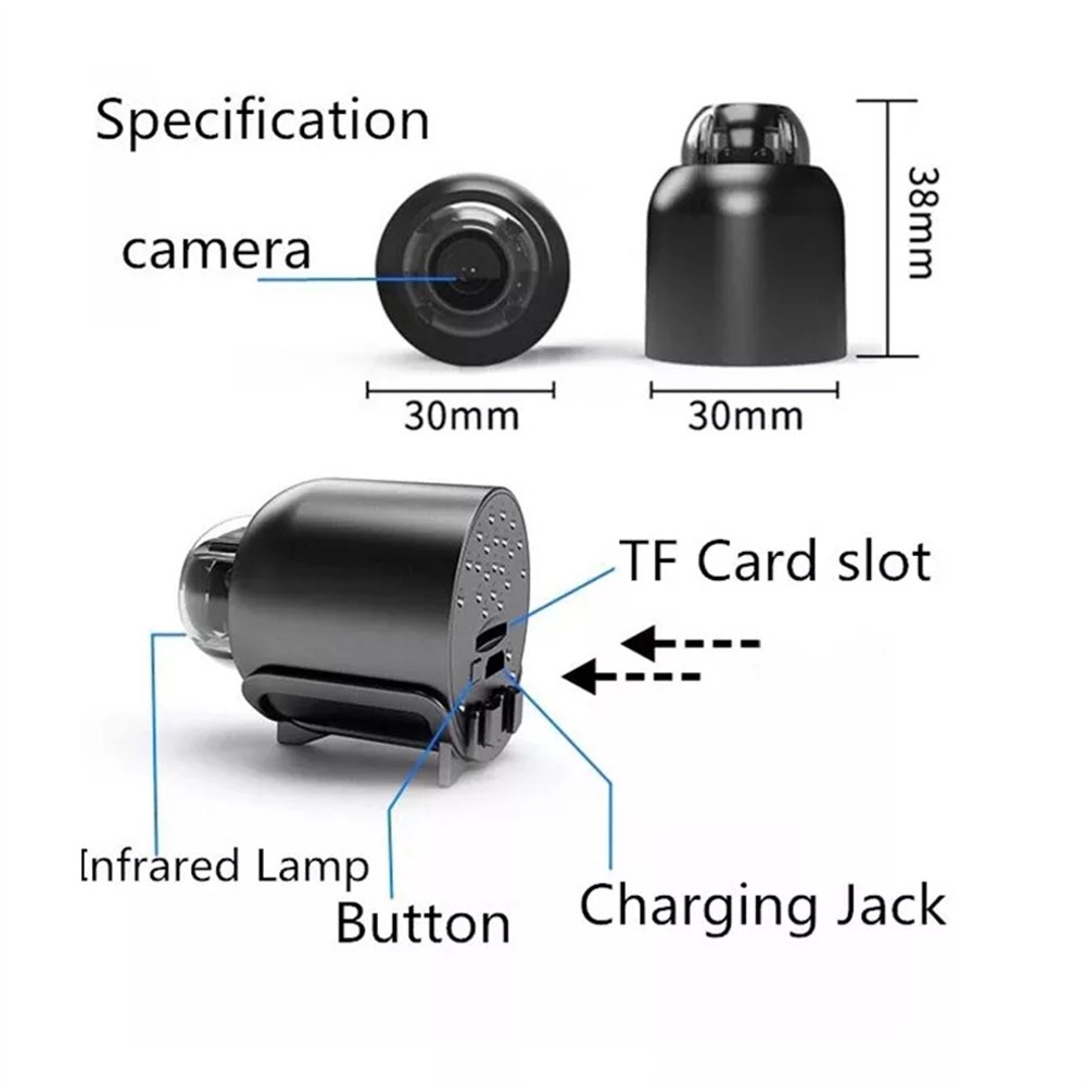 X5 Mini Camera 1080P Wifi Camera Clear Night Vision Lightweight Portable Premium Cams Motion Detection Surveillance Camera