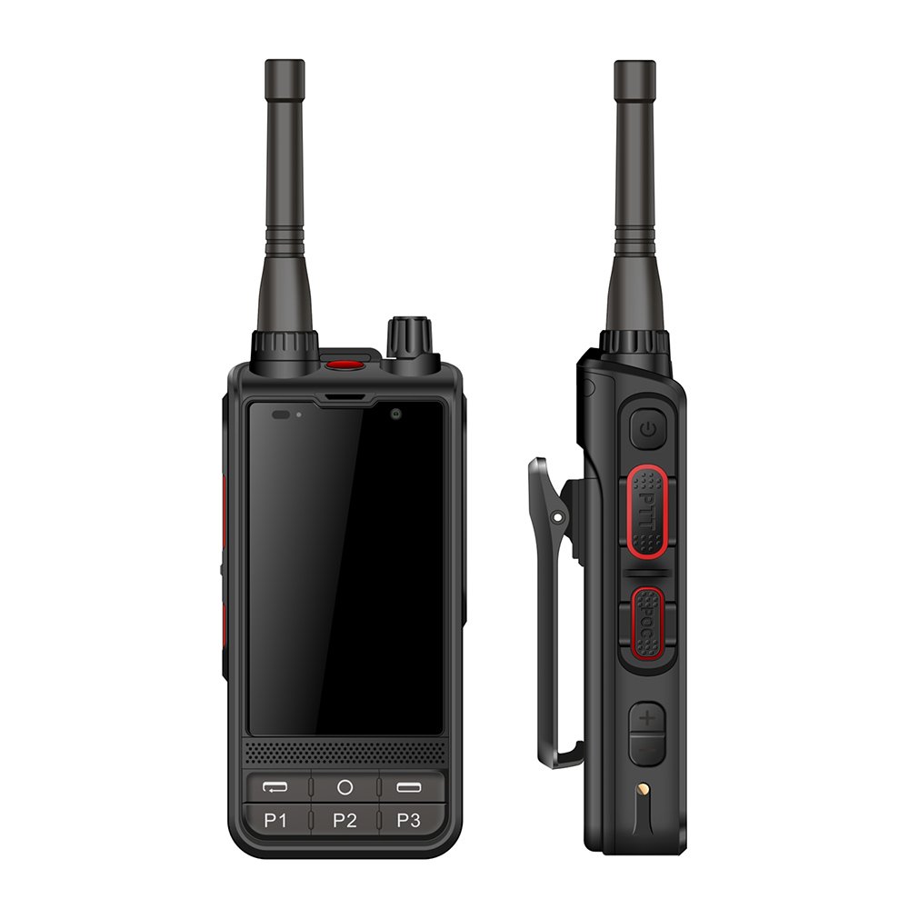 W6+ Rugged 4G Dual SIM Walkie Talkie Android 10 POC/UHF Intercom with 4200mAh Battery Handheld Smart Device IPX7 Waterproof