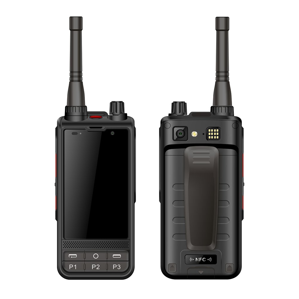 W6+ Rugged 4G Dual SIM Walkie Talkie Android 10 POC/UHF Intercom with 4200mAh Battery Handheld Smart Device IPX7 Waterproof