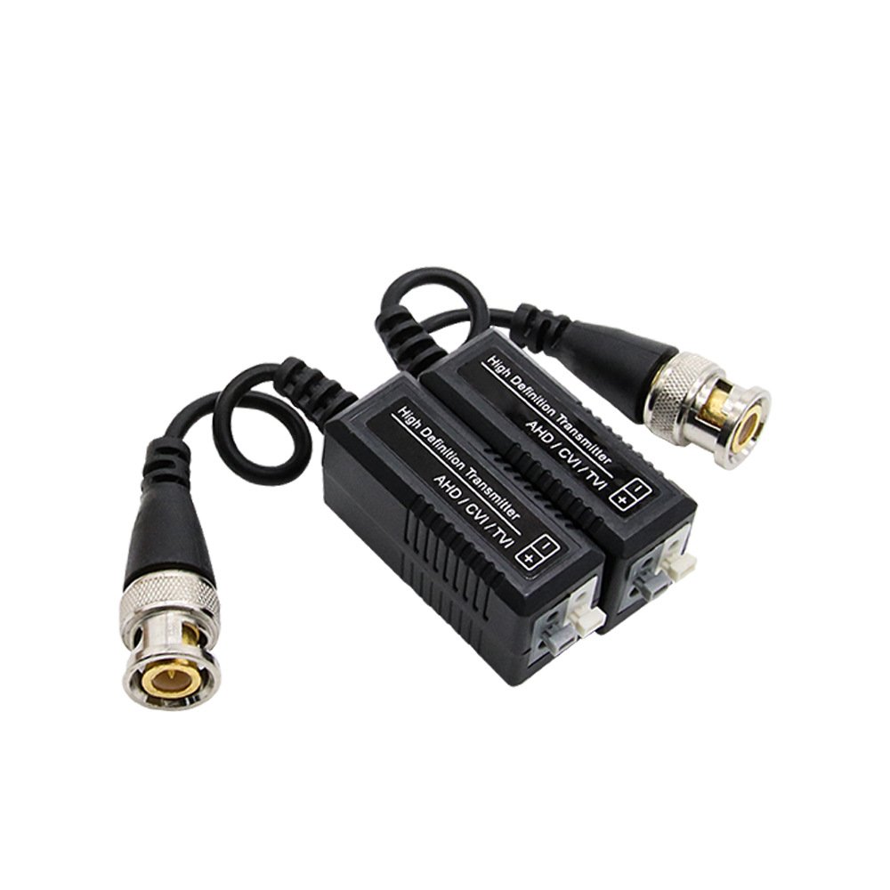 HD UTP CCTV Video Balun for analog CCTV cameras AHD HD-TVI HD-CVI 1 Channel Passive Pair BNC
