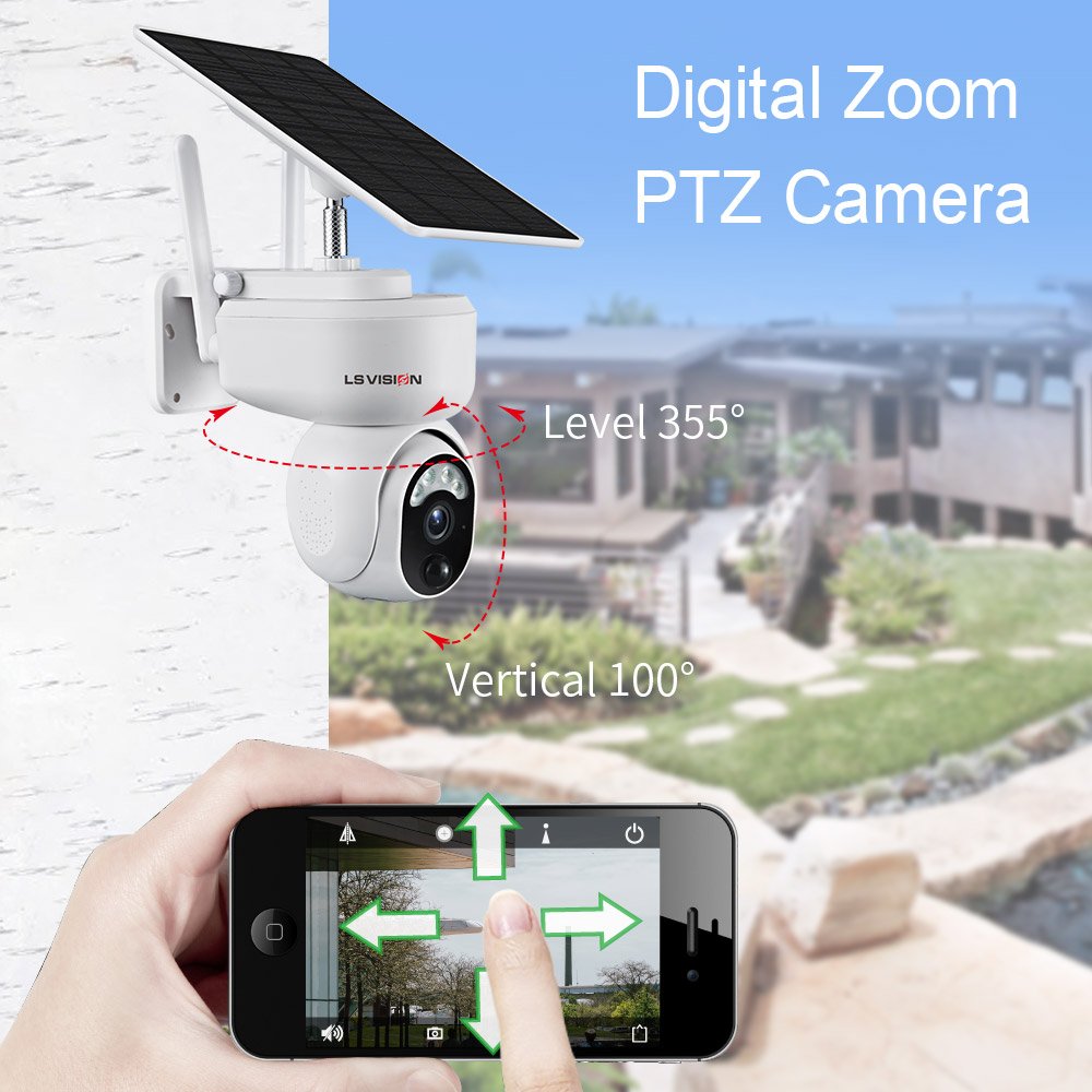 HD Wireless WIFI 4G Sim Card Solar Panel Power Outdoor CCTV Camera Smart Home Security Low Power Motion Detection Battery Camera