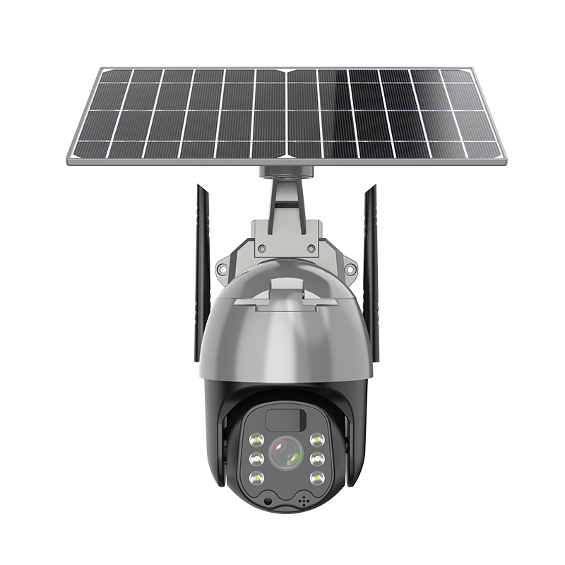 Hot Sale 2MP 4G Sim Card Outdoor Black+Gray Shoot Trail Security Network Camera Solar Battery 5200mAh PTZ i-Cam+ Ubox app