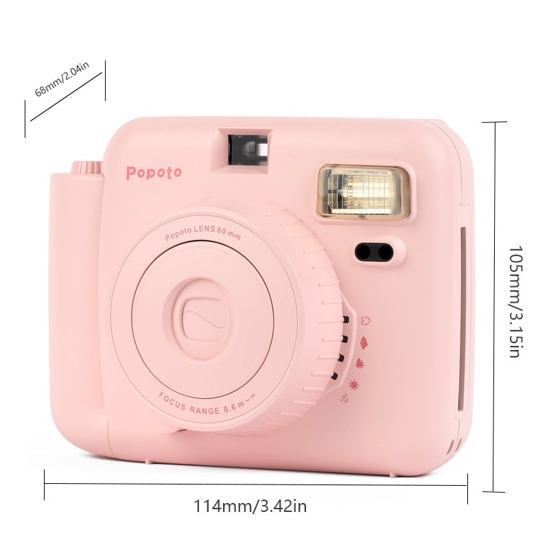 Popoto Camera Instant Photo Camera OEM In Stock For Fujifilm instax mini camera Twin Pack Gift