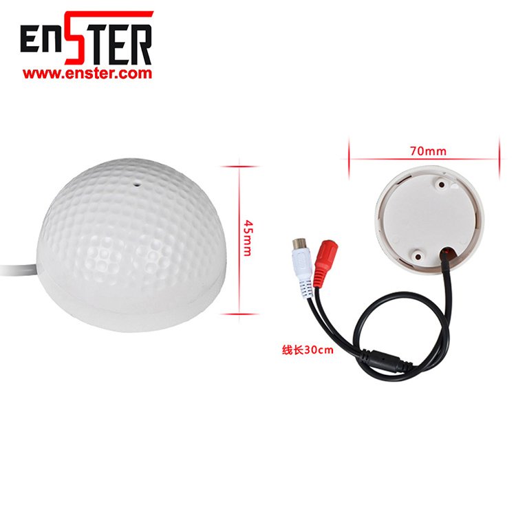 High Quality Sound Monitor Audio Pickup Microphone Cameras Ip IP Camera Speaker Microphone H.265 Customized Logo Indoor H = 39mm