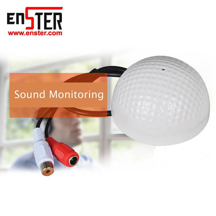 High Quality Sound Monitor Audio Pickup Microphone Cameras Ip IP Camera Speaker Microphone H.265 Customized Logo Indoor H = 39mm