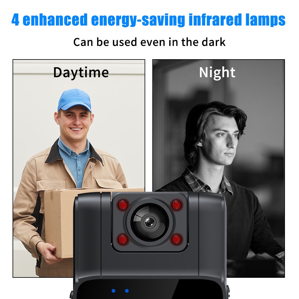 Wireless Infrared Mini Camera Body Cam Wearable Pocket Cameras Wi-Fi Mini Camera 18 Hours Of Recording