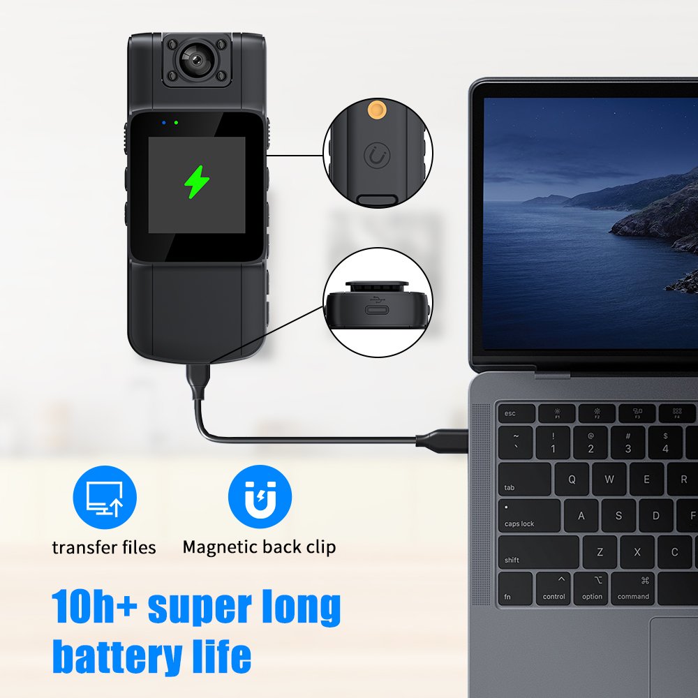 Wireless Infrared Mini Camera Body Cam Wearable Pocket Cameras Wi-Fi Mini Camera 18 Hours Of Recording