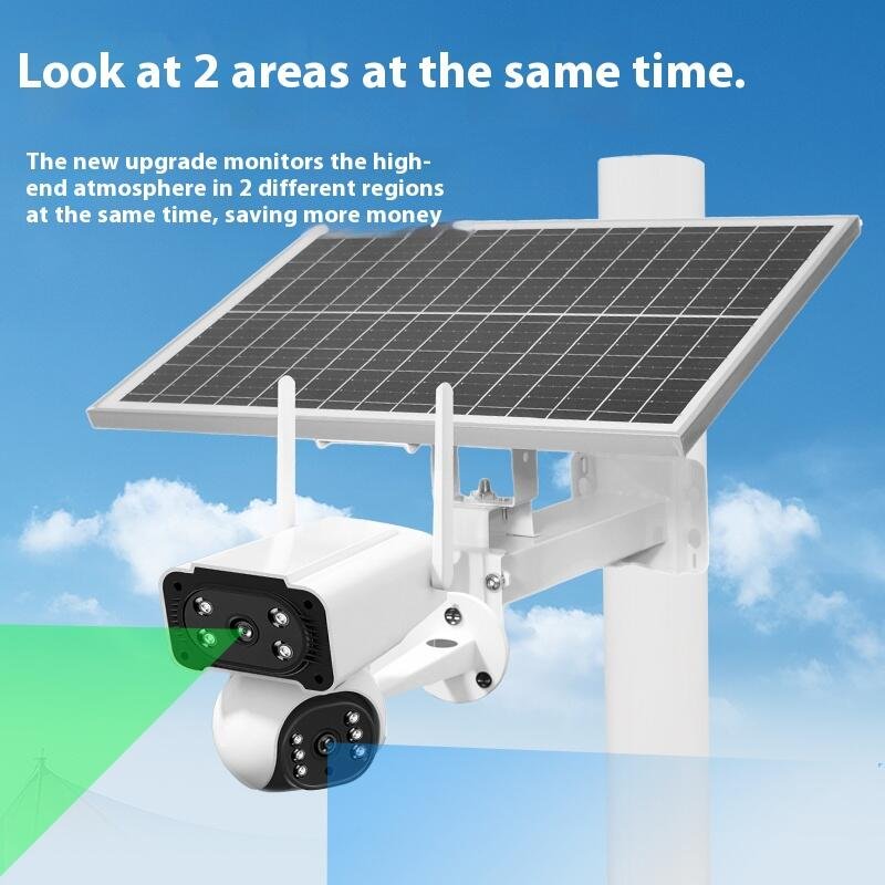 O-KAM 8MP CCTV Video Outdoor Waterproof IP65 Wireless Solar Camera Wifi IP Camera Solar Panel PTZ Network Camera