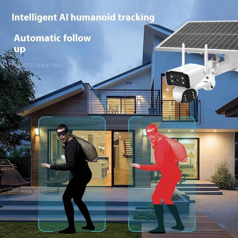 O-KAM 8MP CCTV Video Outdoor Waterproof IP65 Wireless Solar Camera Wifi IP Camera Solar Panel PTZ Network Camera