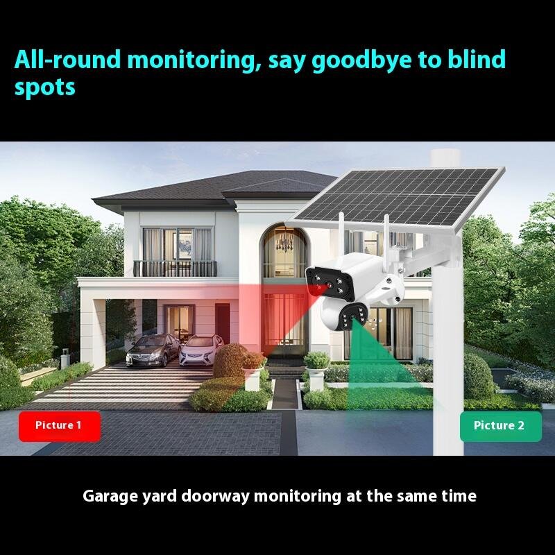 O-KAM 8MP CCTV Video Outdoor Waterproof IP65 Wireless Solar Camera Wifi IP Camera Solar Panel PTZ Network Camera