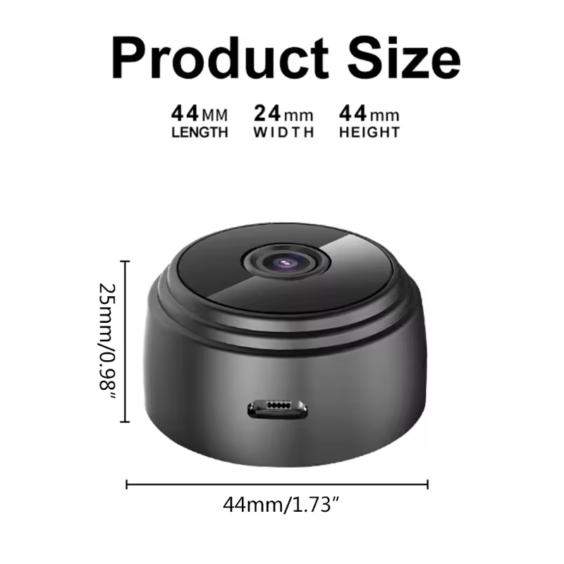Rscamtom Hot selling wholesale Mini A9 night vision APP controls remote recording Wifi mini digital camera for real time viewing